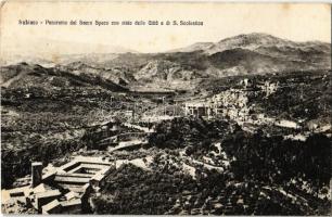 Subiaco, Panorama dal Sacro Speco con vista della Citta e di S. Scolastica / the city and the Abbey of St. Scholastica, view from the Monastery of St. Benedict (fl)