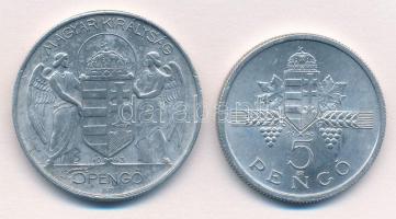 1943. 5P Al "Horthy Miklós születésének 75. évfordulója" + 1945. 5P Al "Parlament&quo...