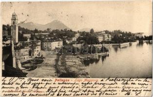 1904 Pallanza, Lago Maggiore / lake + Hotel Metropole e Poste A. Giovaninetti Pallanza cancellation (EK)