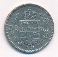 Románia 1937. 50L Ni "II. Károly" T:1- 
Romania 1937. 50 Lei Ni "Carol II" C:AU...