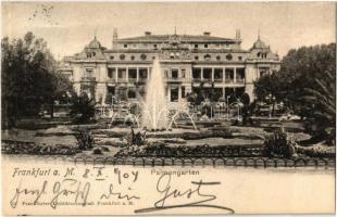 1904 Frankfurt am Main, Palmengarten / palm garden, palace