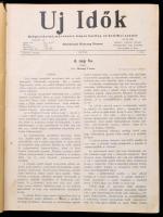 1931 Uj Idők. Szerk.: Herczeg Ferenc. XXXVII. évf. 1-24. Fél évfolyam. Egészvászon-kötésben, sérült ...