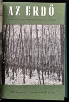 1972 Az erdő. XXI. évf. 1-12 sz. Teljes évfolyam. Modern félvászon-kötésben, szép állapotban.