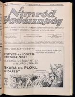 1936 Nimród vadászújság. A Nemzeti Vadászati Védegylet hivatalos lapja. XXIV. évf. 1-36 sz. 1936-os ...