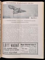 1936 Nimród vadászújság. A Nemzeti Vadászati Védegylet hivatalos lapja. XXIV. évf. 1-36 sz. 1936-os ...