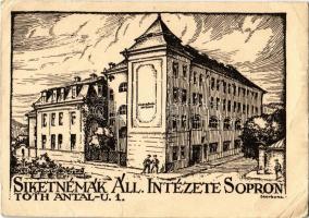 Sopron, Siketnémák Állami Intézete. Tóth Antal utca 1. s: Sterbenz (EB)