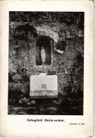 1927 Dobogókő (Pilisszentkereszt), Mária szobor. Kentner A. felvétele + Magyar Siketnémák Turista Egyesülete (EK)
