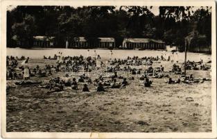 1950 Horány (Szigetmonostor), Országos Gyermekvédő Liga Izabella Üdülőtelepe, strand