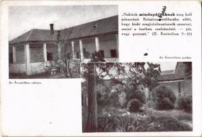 1943 Noszvaj, Lakatos Etelka Református Árvaotthon udvara és parkja (kis szakadás / small tear)