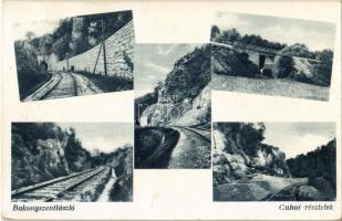 1937 Bakonyszentlászló, Cuha-völgyi vasútvonal, alagút, híd