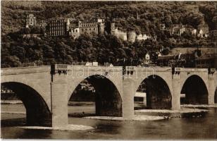Heidelberg, Schloss Heidelberg und die alte Neckarbrücke / castle, bridge