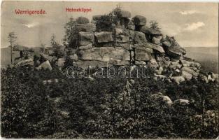 Wernigerode, Hohneklippe / mountain peak (worn corners)