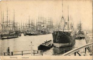 Hamburg, Hafenpartie / harbor, sailing ships (EK)