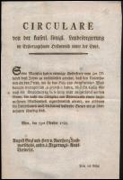 1789 Ausztriai rendelet a fakivágás megadóztatásáról 1p