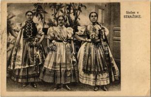 Őrmező, Strázske; Slecne / fiatal lányok / young girls, folklore (EK)