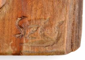 Székely pár. Fafaragás. Jelzett 38x26 cm