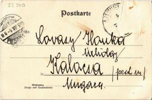 1905 Vienna, Wien, Bécs I. Schottenring / street, trams (Rb)