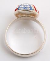 Amerikai trikoloros ezüst gyűrű 3,7 g