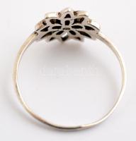 Virágos ezüst gyűrű 1 g