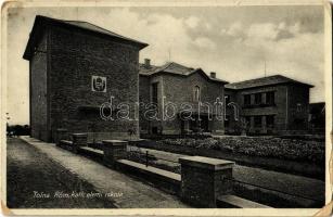 1940 Tolna, Római katolikus elemi iskola. Özv. Bauer Ádámné kiadása (kopott sarkak / worn corners)