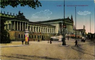 Vienna, Wien, Bécs I. Nationalratsgebaude / parliament building, B.K.W.II. 18