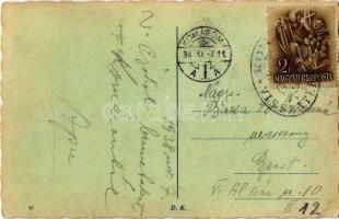 Komárom, Komárnó; "1938 Komárom visszatért" So. Stpl  (EK)