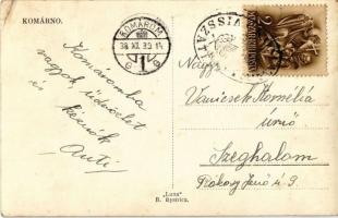 Komárom, Komárnó; híd / bridge + "1938 Komárom visszatért" So. Stpl  (EK)