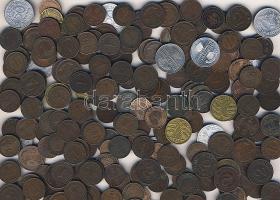 Német Birodalom/Weimari Köztársaság 1920-30-as évek 1kg vegyes váltópénz 1Pf, 2Pf, 5Pf, 10Pf, jó hagyaték tétel, átnézetlen T:2/3,3,4 (nagyon kevés)