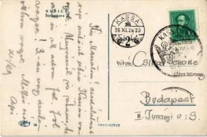 Kassa, Kosice; Stefánik utca / street +  "1938 Kassa visszatért" So. Stpl