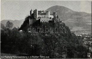 Salzburg, Festung Hohensalzburg v. d. Richter-Höhe aus / hill, castle