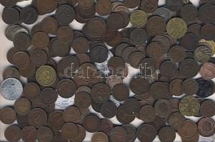 Német Birodalom/Weimari Köztársaság 1920-30-as évek 1kg vegyes váltópénz 1Pf, 2Pf, 5Pf, 10Pf, jó hag...