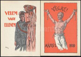 14 db munkásmozgalmi kisplakát reprintje 20x14 cm