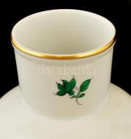 Augarten Wien virág mintás fedeles váza, kézzel festett, jelzett, apró kopásnyomokkal, m:31 cm