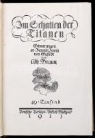Lily Braun: Im Schatten der Titanen. Stuttgart, 1913, Deutsche-Verlags-Anstalt. Német nyelven. Kiadó...