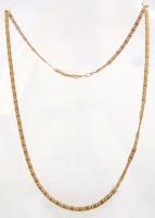Arany (Au) 14 K arany nyaklánc, jelzett (585) hossz: 45 cm, nettó:5,5 g