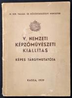 1939 Kassa a Nemzeti Képzőművészeti Kiállítás képes tárgymutatója