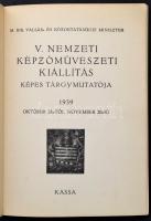 1939 Kassa a Nemzeti Képzőművészeti Kiállítás képes tárgymutatója