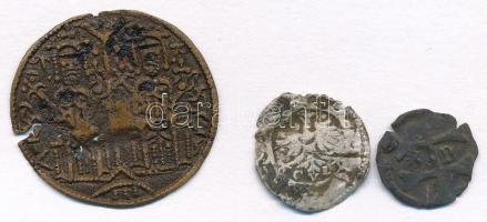 1172-1196. Rézpénz Cu "III. Béla" (1,41g) + 1430-1437. Quarting "Zsigmond" (0,41...