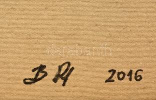 Barabás Roland (1976-): Rendszerek védelme. Akril, vászon, jelzett, 80×80 cm