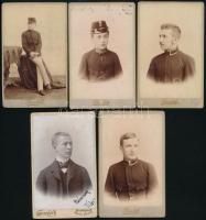 cca 1870-1880 10 db kadet fotó Goszleth műteremből 7x11 cm