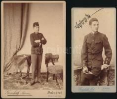 cca 1900 3 db fiatal kadét Goszleth kabinet fotóin