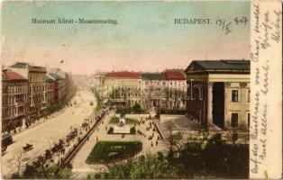 1907 Budapest VIII. Múzeum körút, Nemzeti Múzeum (EK)
