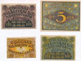 Nagyszőllős 1919. 50f + 2K + 3K + 5K "Ugocsai Világítási Rt." értékjegy T:I,I-
Adamo NSZ-...