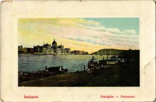 1909 Budapest V. Országház, budai rakpart (EB)