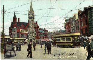 1905 Leicester, Clock Tower, tram