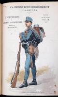 cca 1884-1886 Cahiers D'Enseignement Illustrés 16 száma. (Egybekötve.):
N. 1-2. Uniformes de L...