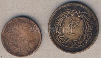 Japán 1887. 1/2s Meiji T:3 + 1915. 1s Taisho T:3