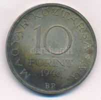 1948. 10Ft Ag "Széchenyi" T:2,2- patina 
Adamo EM2