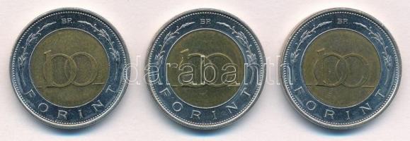 2002. 100Ft "Kossuth" (3x) T:1-,2 
Adamo FOEM1