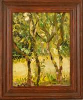 Jelzés nélkül: 2 db Tájkép. Olaj, vászon 23x29 cm Keretben